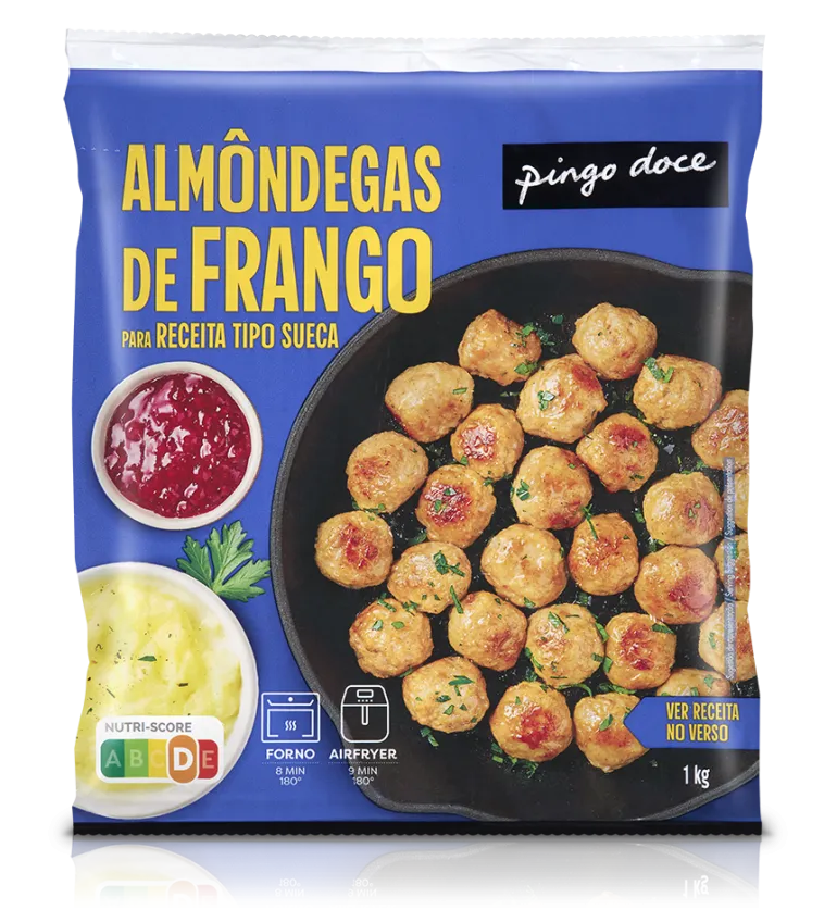 Almôndegas de Frango Tipo Suecas