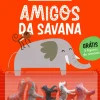 Amigos da Savana com 5 Figuras