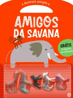 Amigos da Savana com 5 Figuras
