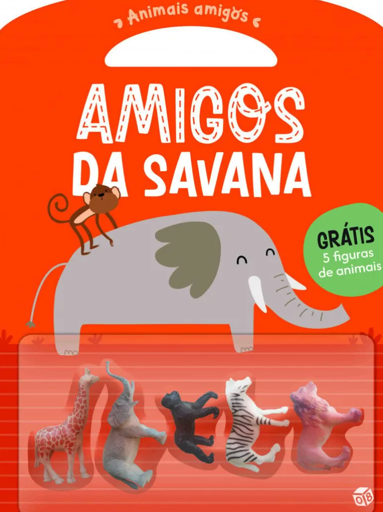 Amigos da Savana com 5 Figuras