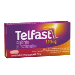 Anti-Alérgico Telfast 120mg 7 comprimidos