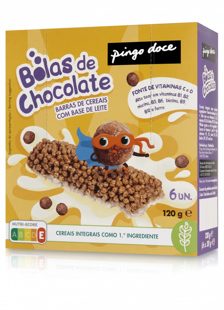 Barras de Cereais com Bolas de Chocolate