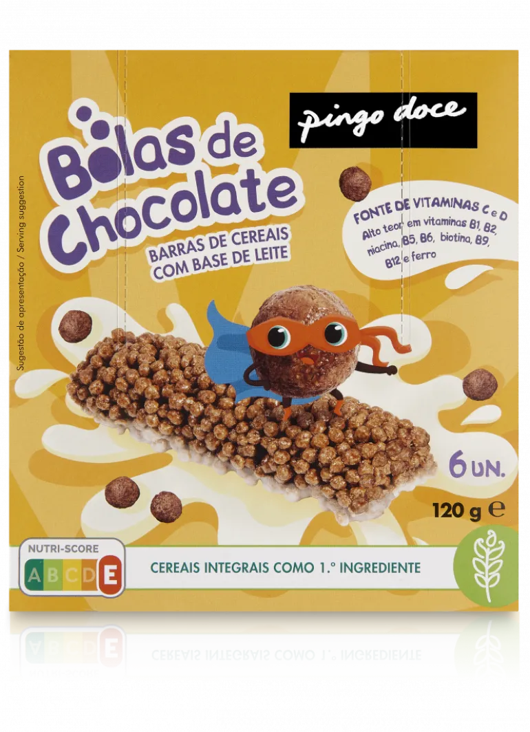 Barras de Cereais com Bolas de Chocolate