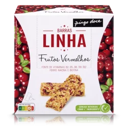 Barras de Cereais Linha Frutos Vermelhos