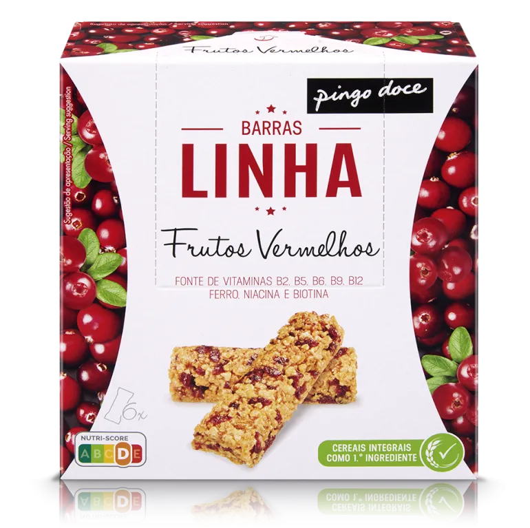 Barras de Cereais Linha Frutos Vermelhos
