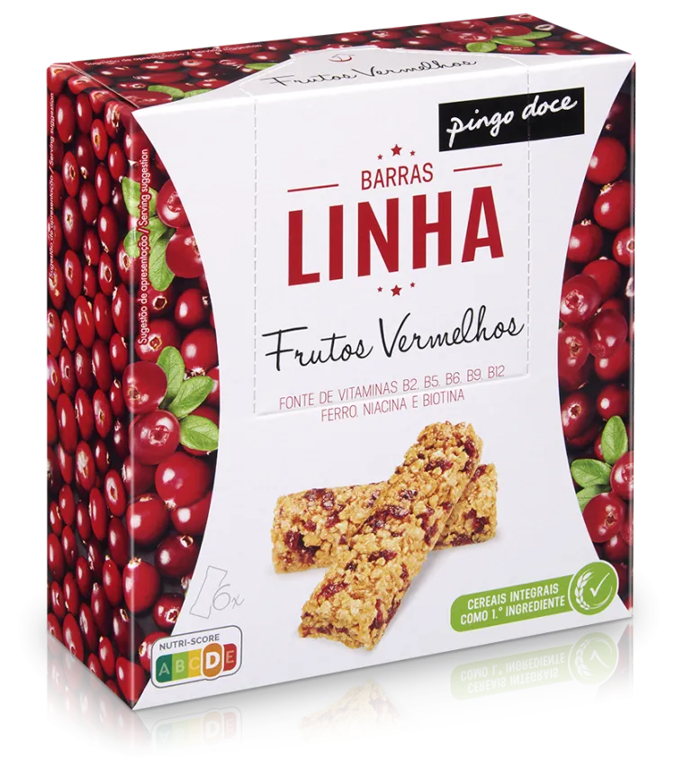 Barras de Cereais Linha Frutos Vermelhos