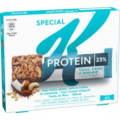 Barras de Cereais Proteicas de Coco, Cacau e Caju com Creme de Amêndoa Special K