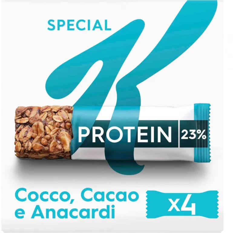 Barras de Cereais Proteicas de Coco, Cacau e Caju com Creme de Amêndoa Special K
