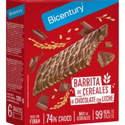 Barras de Chocolate de Leite e Cereais
