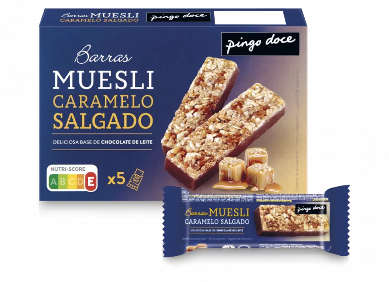 Barras de Muesli Sabor Caramelo Salgado