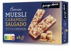 Barras de Muesli Sabor Caramelo Salgado