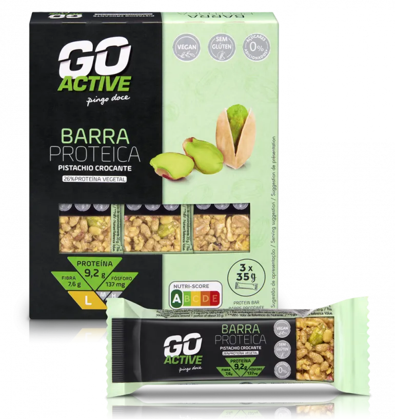 Barras de Proteína com Pistáchio sem Açúcar Pack 3