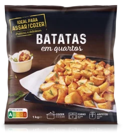 Batata para Assar Quartos Congeladas