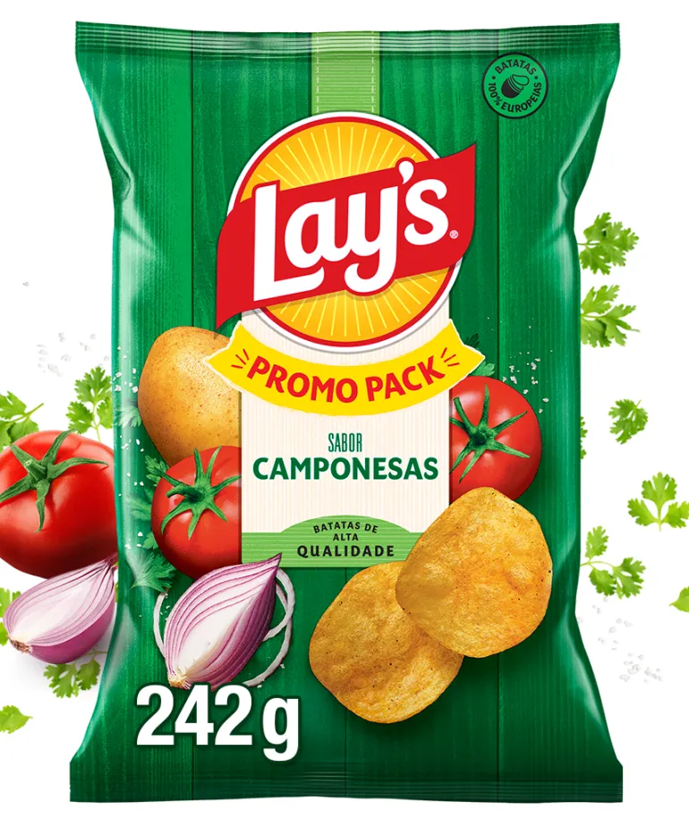 Batatas Fritas Lisas Camponesas