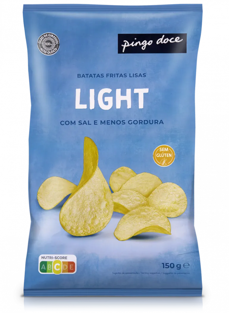 Batatas Fritas Lisas Light