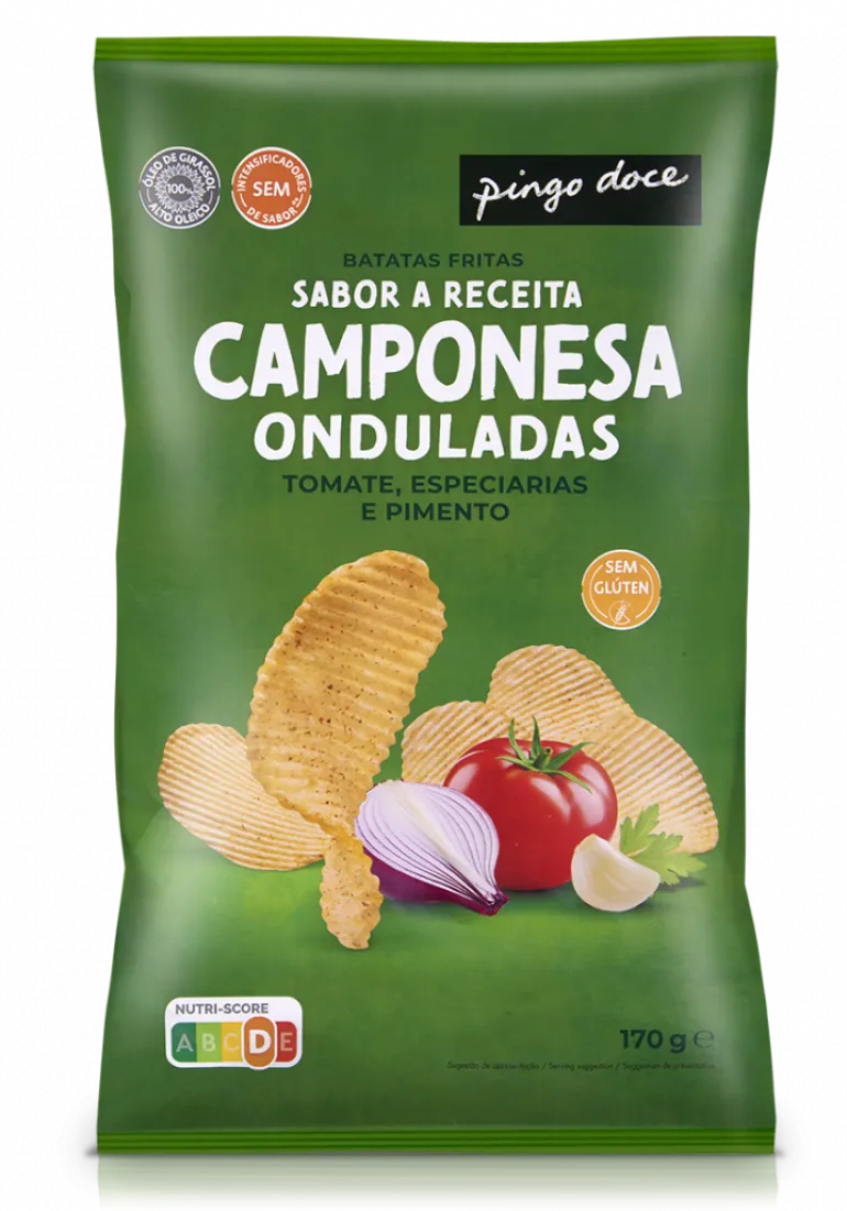 Batatas Fritas Onduladas Camponesas