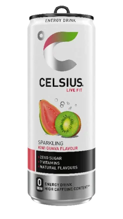 Bebida Energética Sparkling Kiwi e Guava
