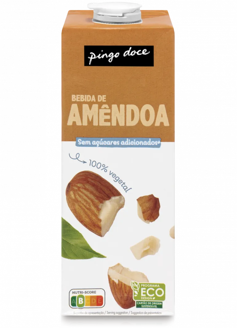 Bebida Vegetal de Amêndoa sem Açúcar