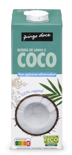 Bebida Vegetal de Arroz e Coco sem Açúcar