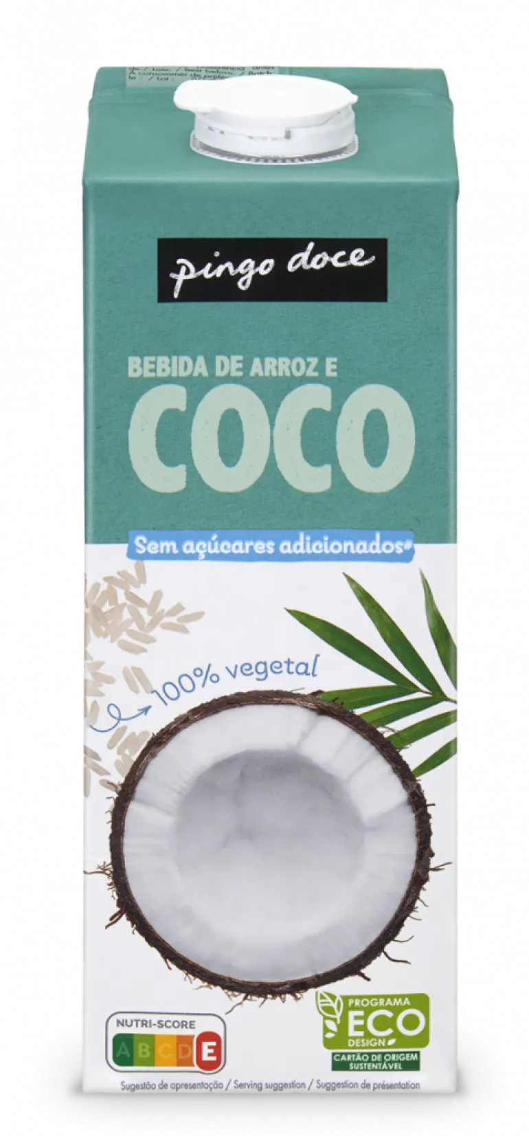 Bebida Vegetal de Arroz e Coco sem Açúcar