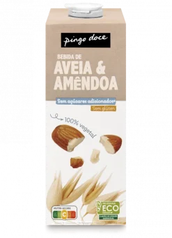 Bebida Vegetal de Aveia e Amêndoa sem Açúcar