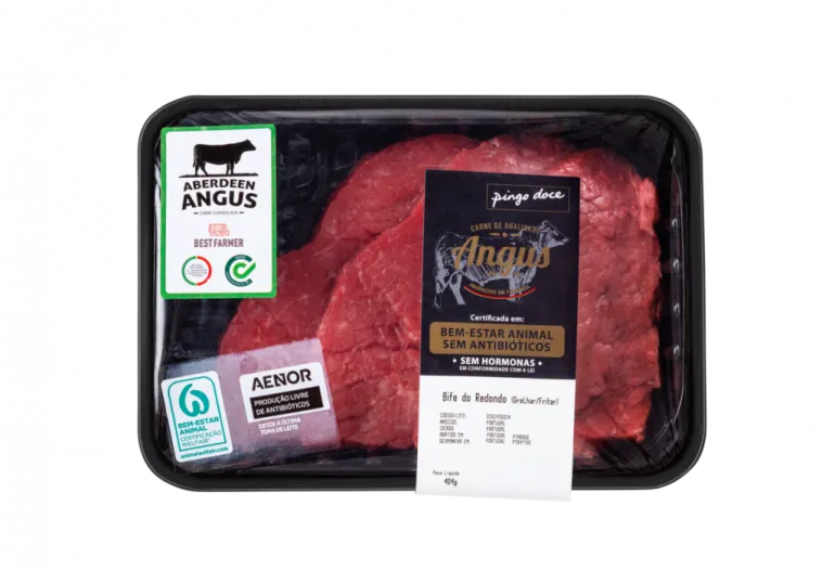 Bife do Redondo de Novilho Angus Embalado