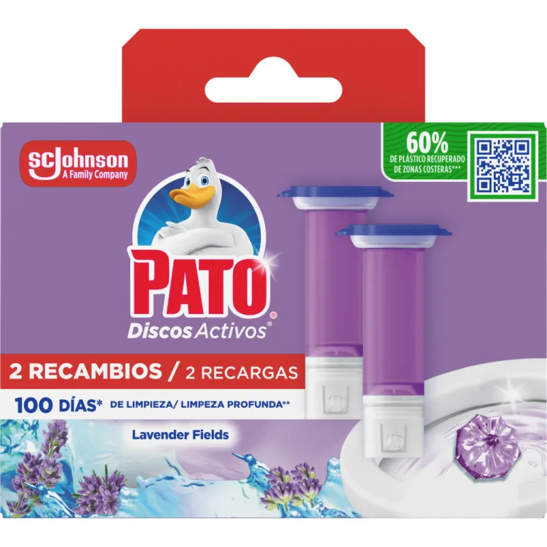 Blocos Sanitários Discos Ativos Recarga Lavanda