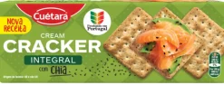 Bolacha Cracker Integral com Chia