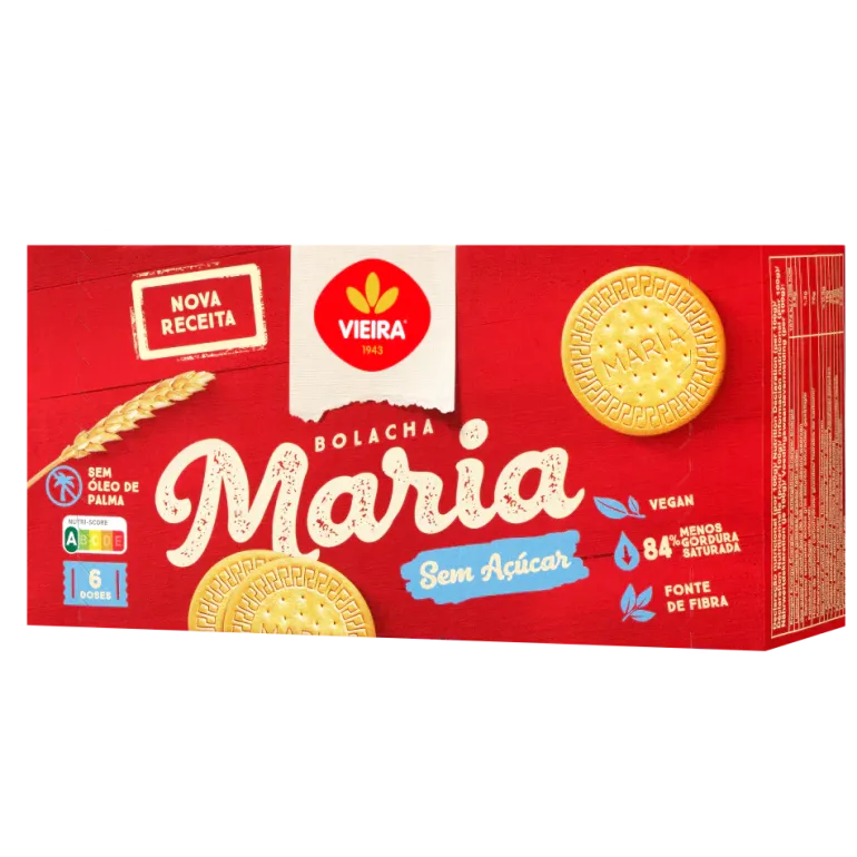 Bolacha Maria sem Açúcar Pack 6