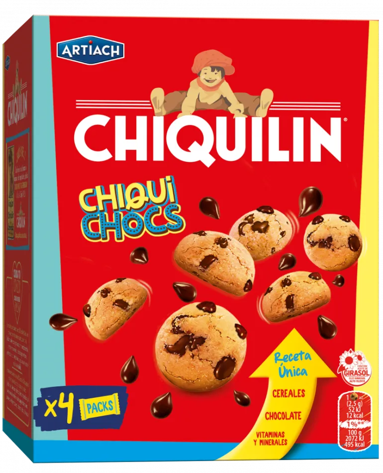 Bolachas Chiqui Chocs Chiquilín Pack 4