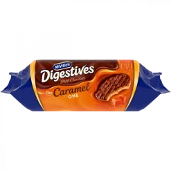 Bolachas Cobertas com Chocolate e Caramelo Digestives