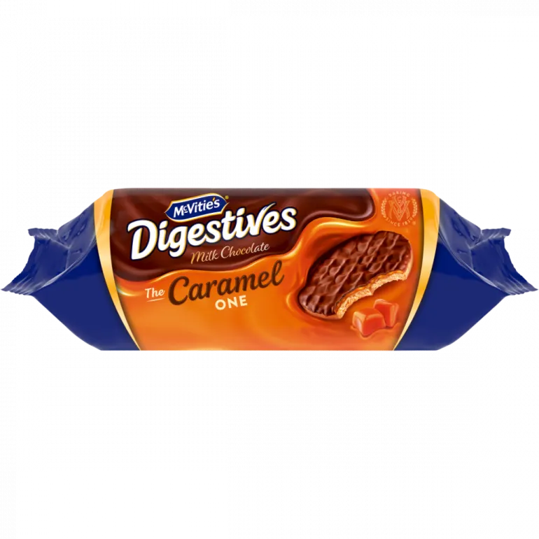Bolachas Cobertas com Chocolate e Caramelo Digestives