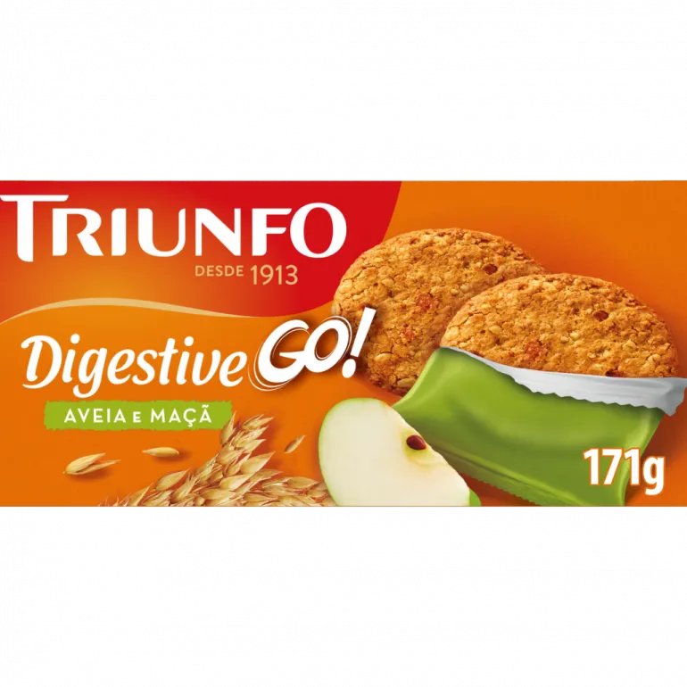 Bolachas com Aveia e Maçã Digestive Go