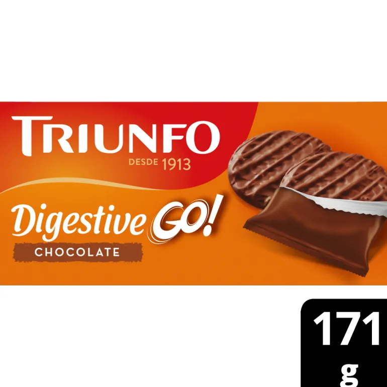 Bolachas com Chocolate Digestive Go