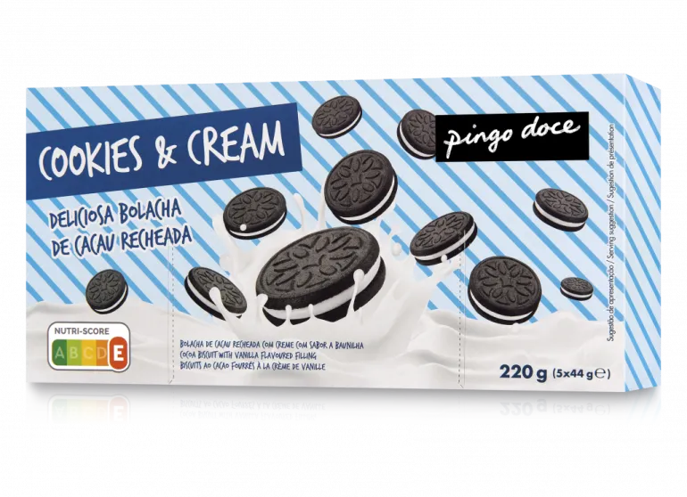 Bolachas Cookies & Cream Pack 5