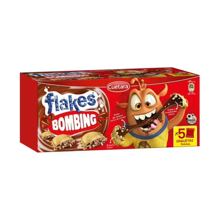 Bolachas Cuétara Flakes Nocilla Pack 5
