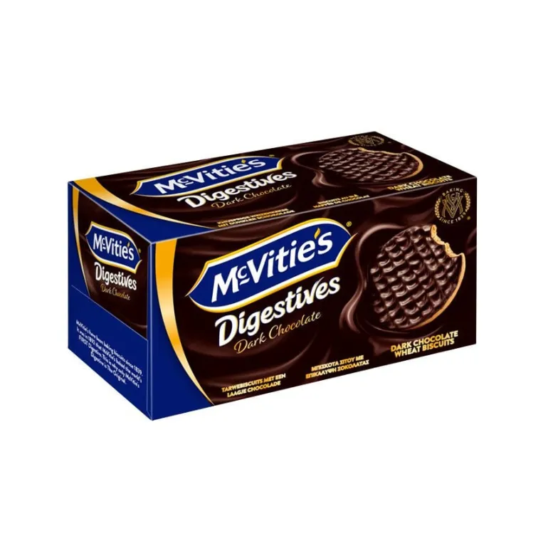 Bolachas Digestivas com Chocolate Negro