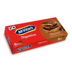 Bolachas Digestivas com Chocolate Negro Pack 6