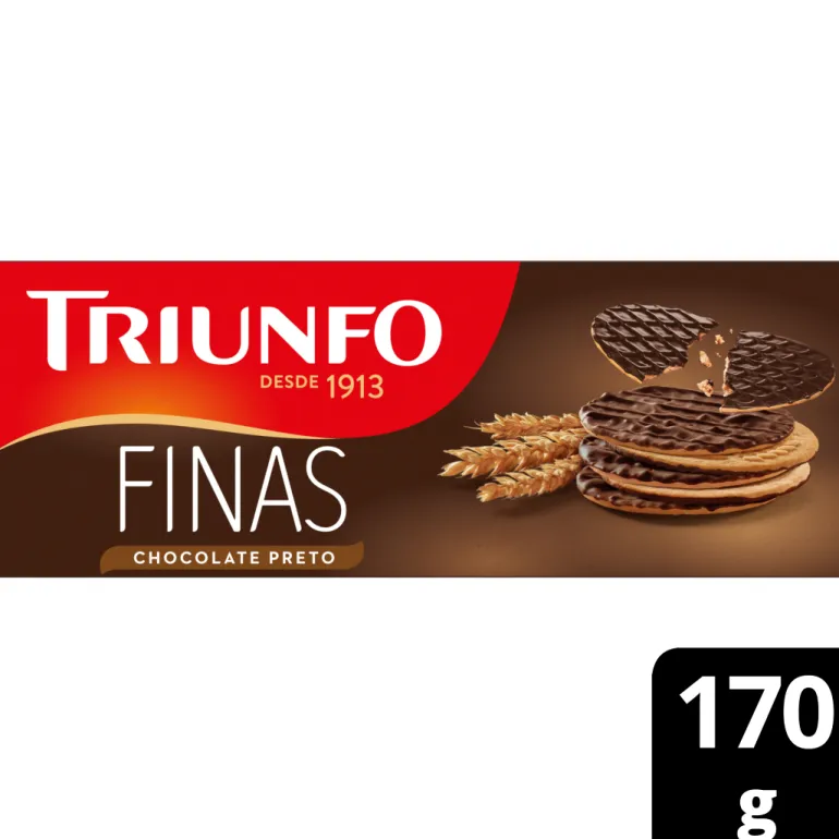 Bolachas Digestivas Finas Chocolate Preto