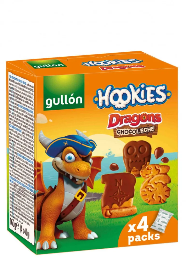 Bolachas Infantis Hookies Dragons com Chocolate