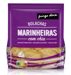 Bolachas Marinheiras com Chia