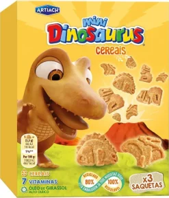 Bolachas Mini com Cereais Dinosaurus Pack 3