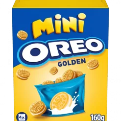 Bolachas Mini Oreo Golden com Recheio Pack 4
