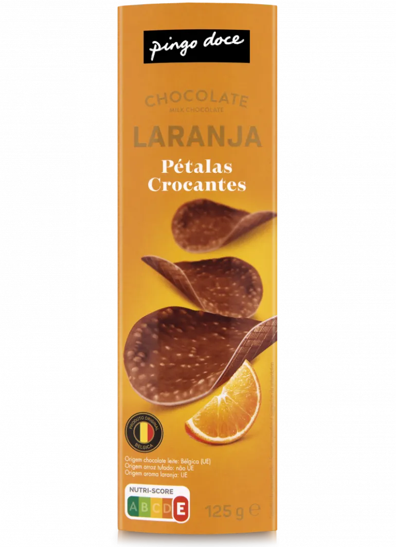 Bolachas Pétalas de Chocolate e Laranja