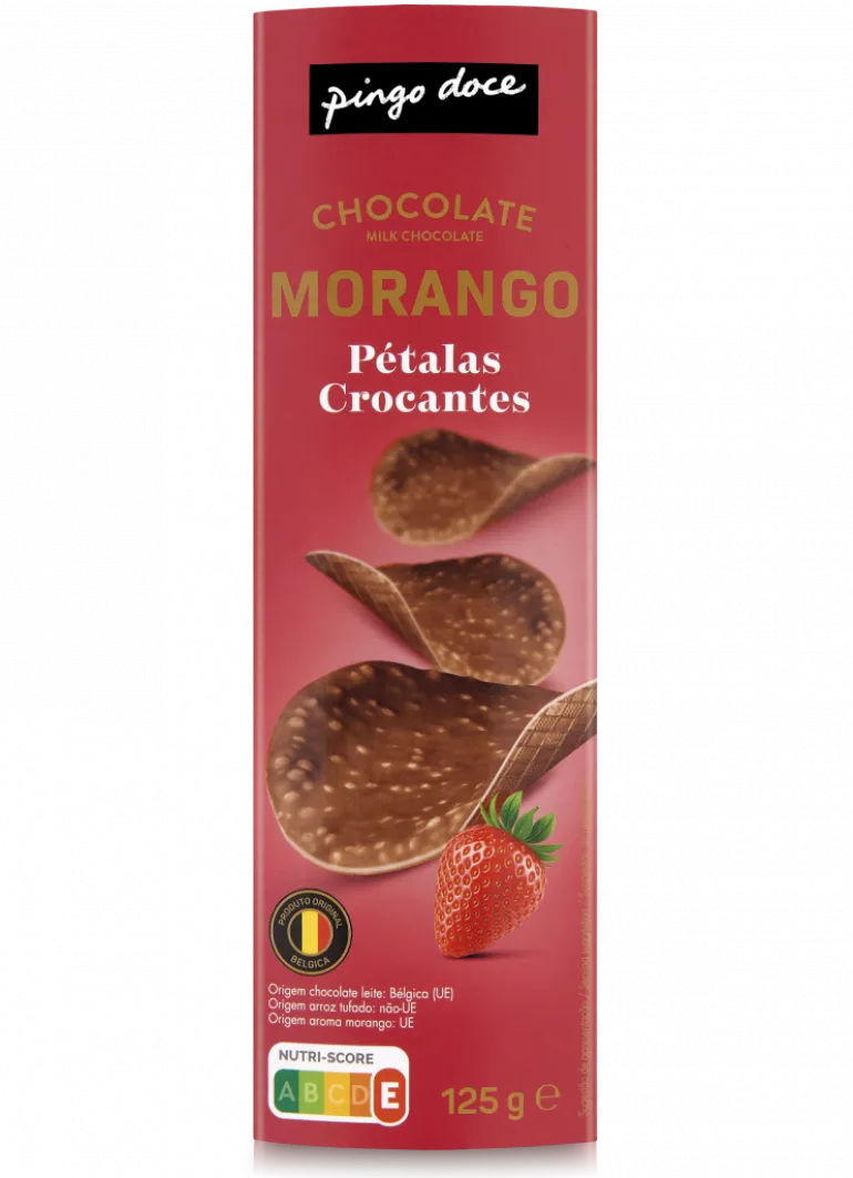Bolachas Pétalas de Chocolate e Morango