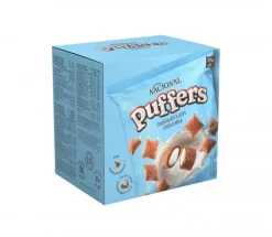 Bolachas Puffers com Recheio de Chocolate e Leite Pack 4