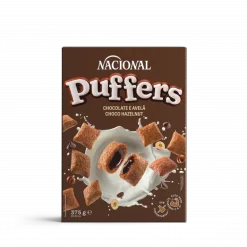 Bolachas Puffers com Recheio de Chocolate e Leite Pack 4
