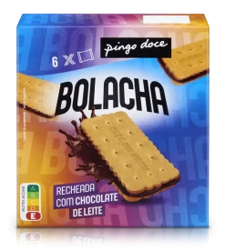 Bolachas Recheadas com Chocolate de Leite