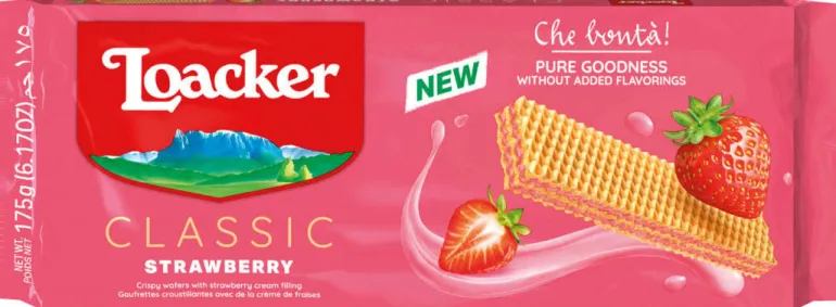 Bolachas Wafer Morango