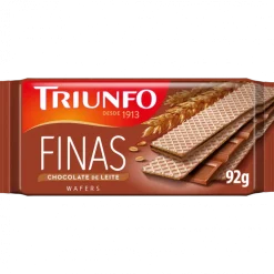 Bolachas Wafers Finas com Recheio de Chocolate